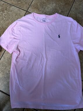 Polo by Ralph Lauren Light Pink Short-Sleeve Crewneck Tee